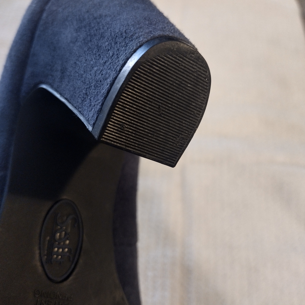 Sofft Madina Navy Suede 3 Inch Heels - Picture 6 of 11